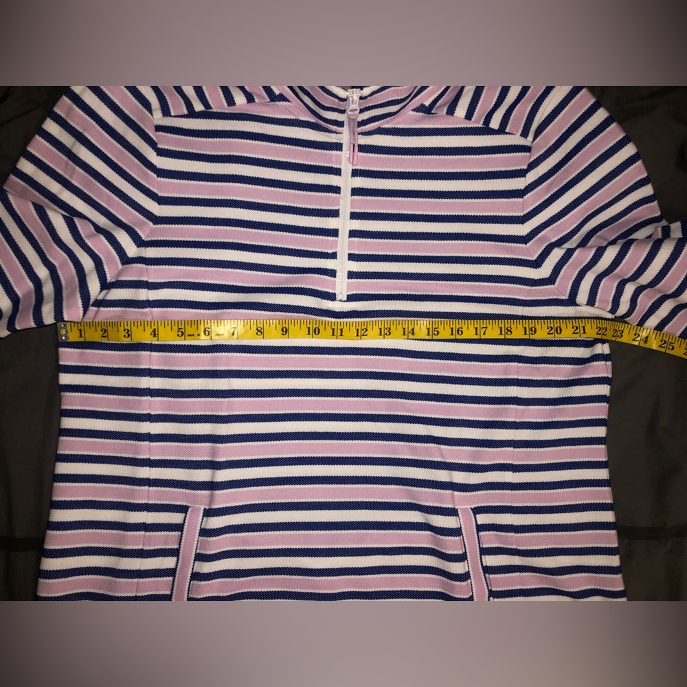 T by Talbots XL Ladies Striped Pullover Blue Pink White Quality - Picture 11 of 11